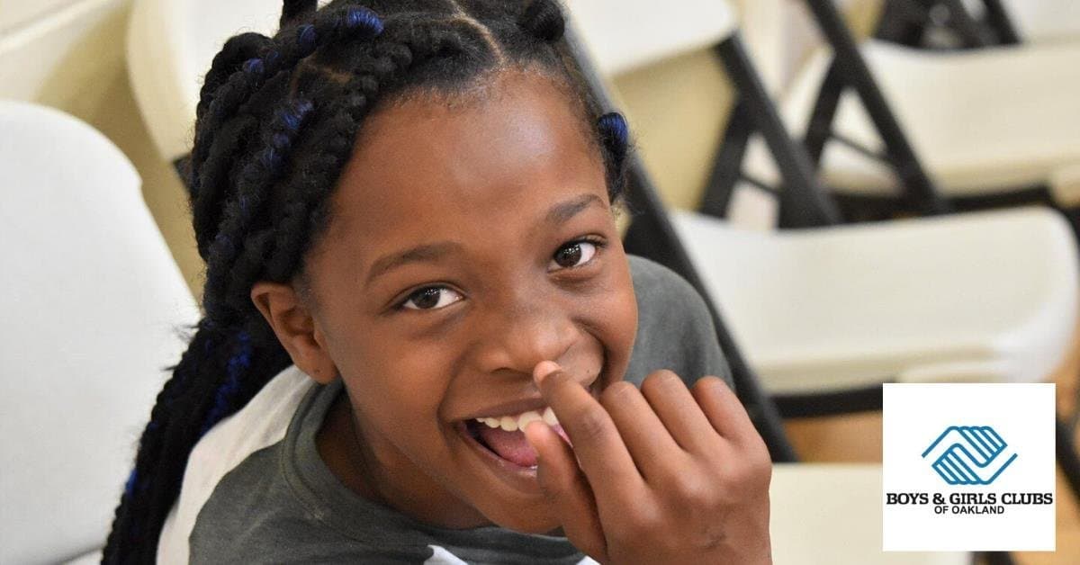 Happy student at Boys & Girls Clubs of Oakland