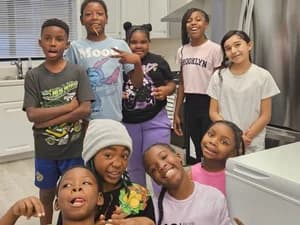Carr Branch - Youth members in the new kitchen space