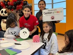 Center of Hope - Children with panda mascot