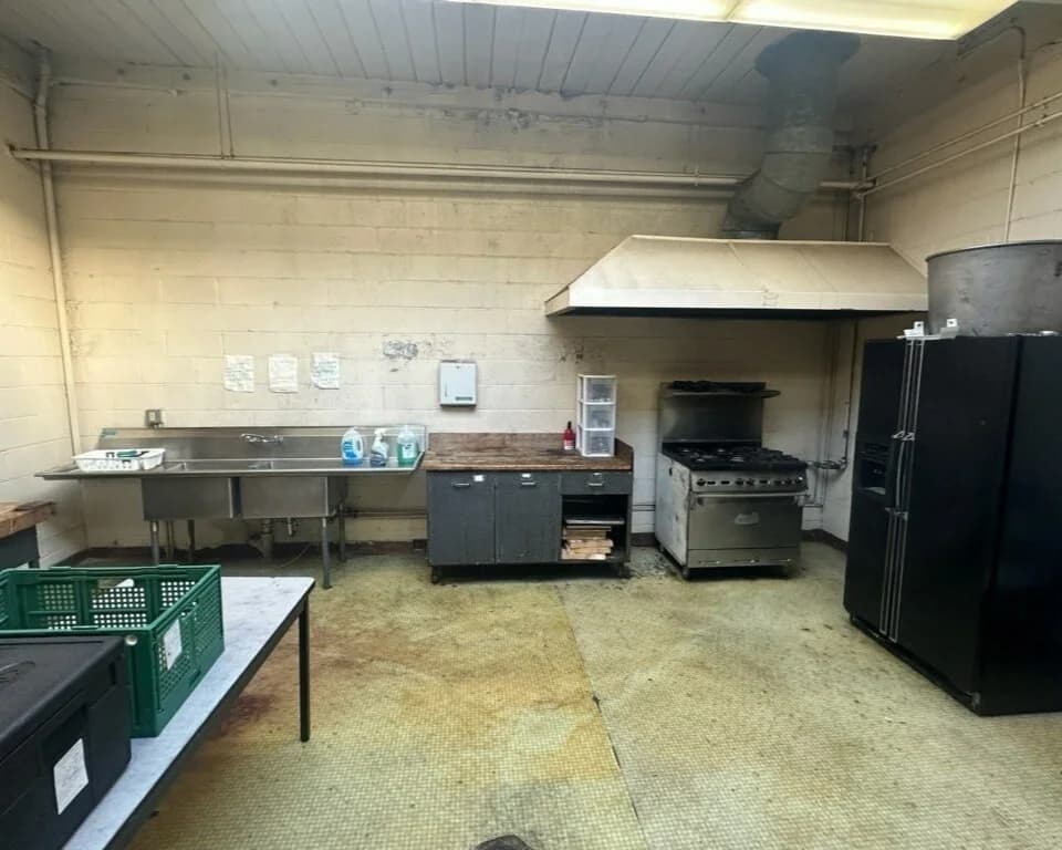 Meltzer Club kitchen before renovation