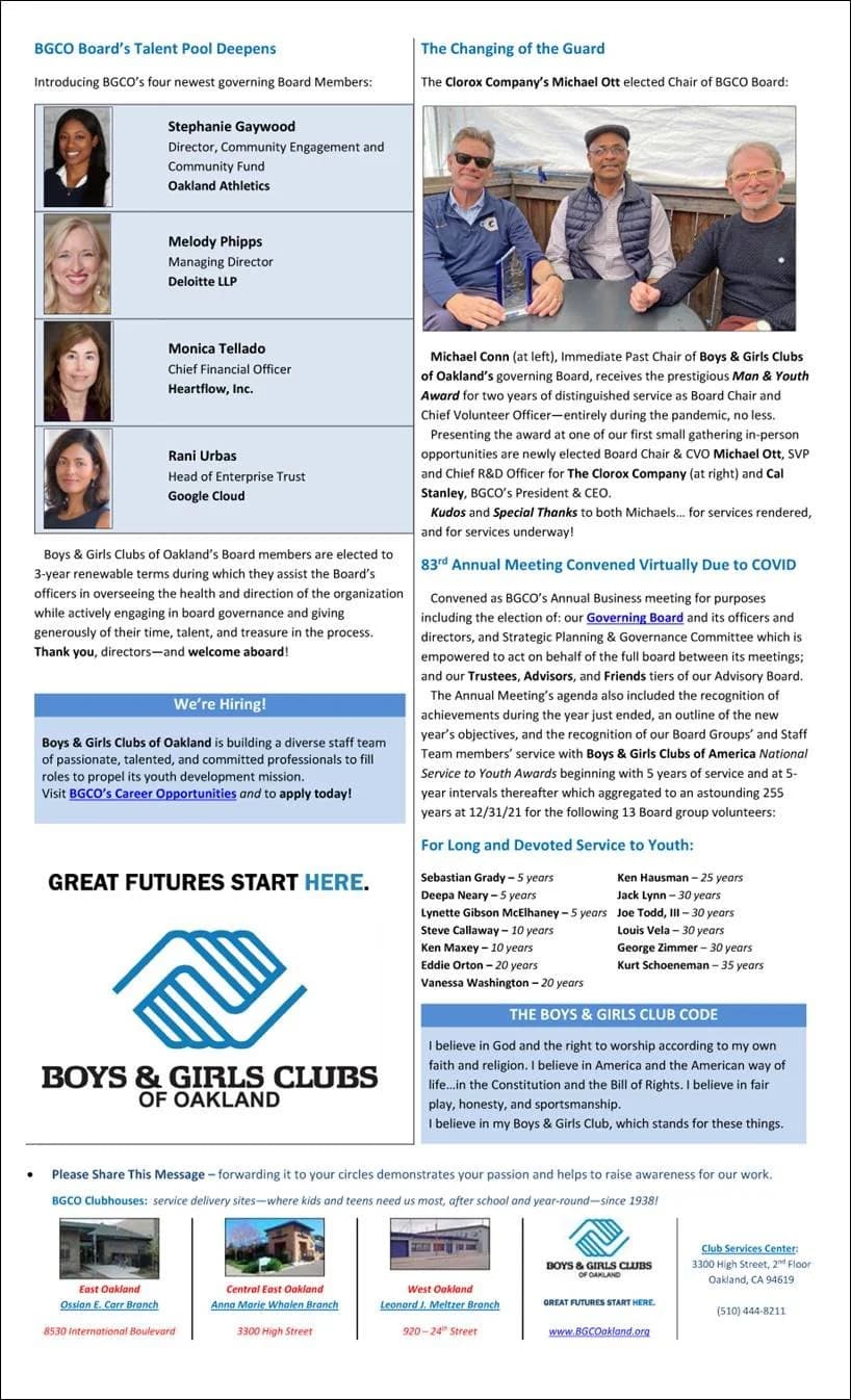 IN TOUCH Summer 2022 Newsletter Page 2
